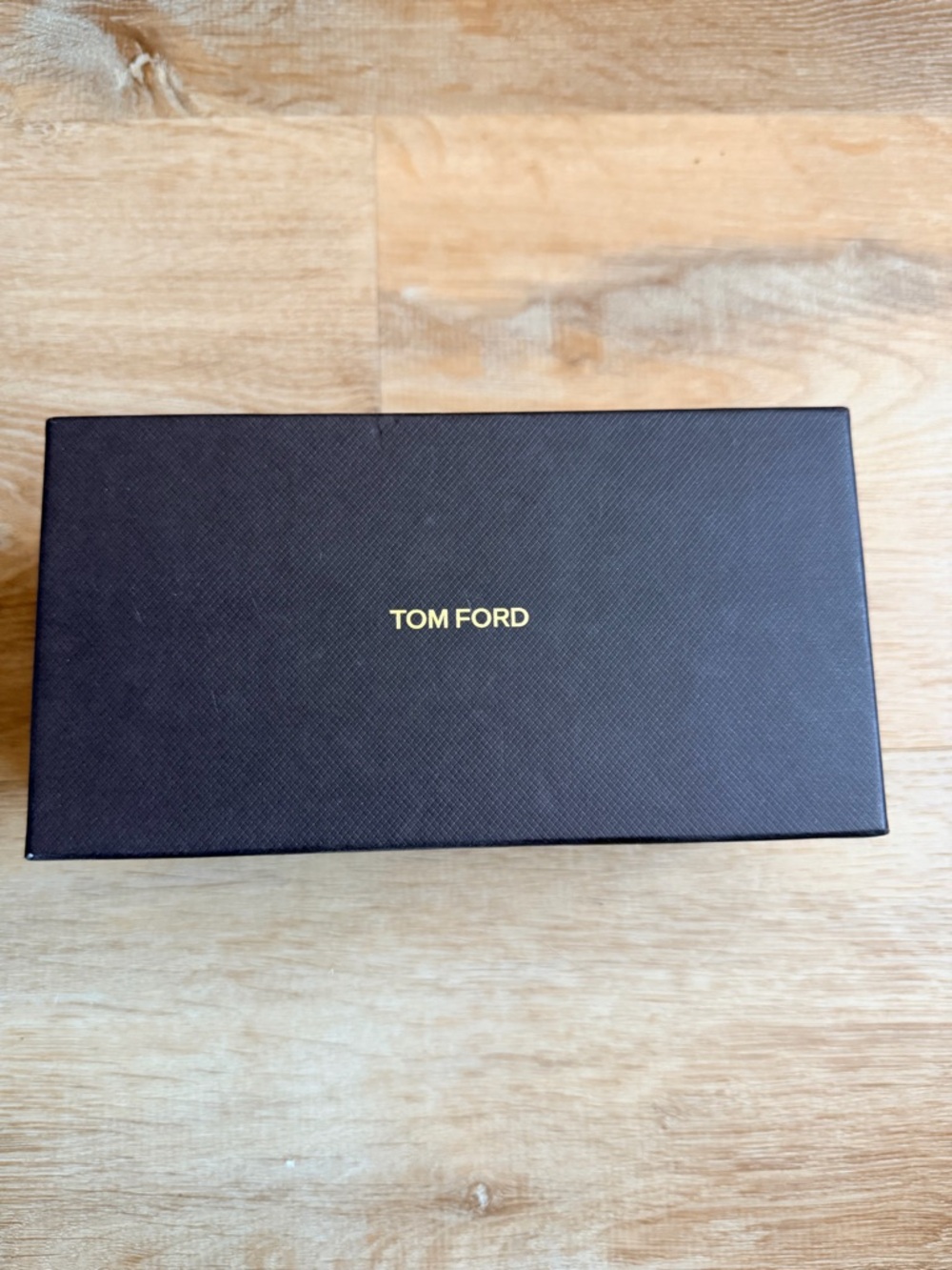 Tom Ford Brown Sunglasses Box with Gold Logo